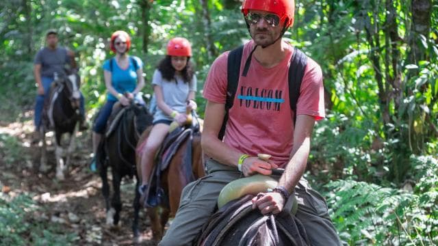La Fortuna: Horseback Ride La Fortuna Waterfall w/Pick-up — Guided tour and outdoor activity