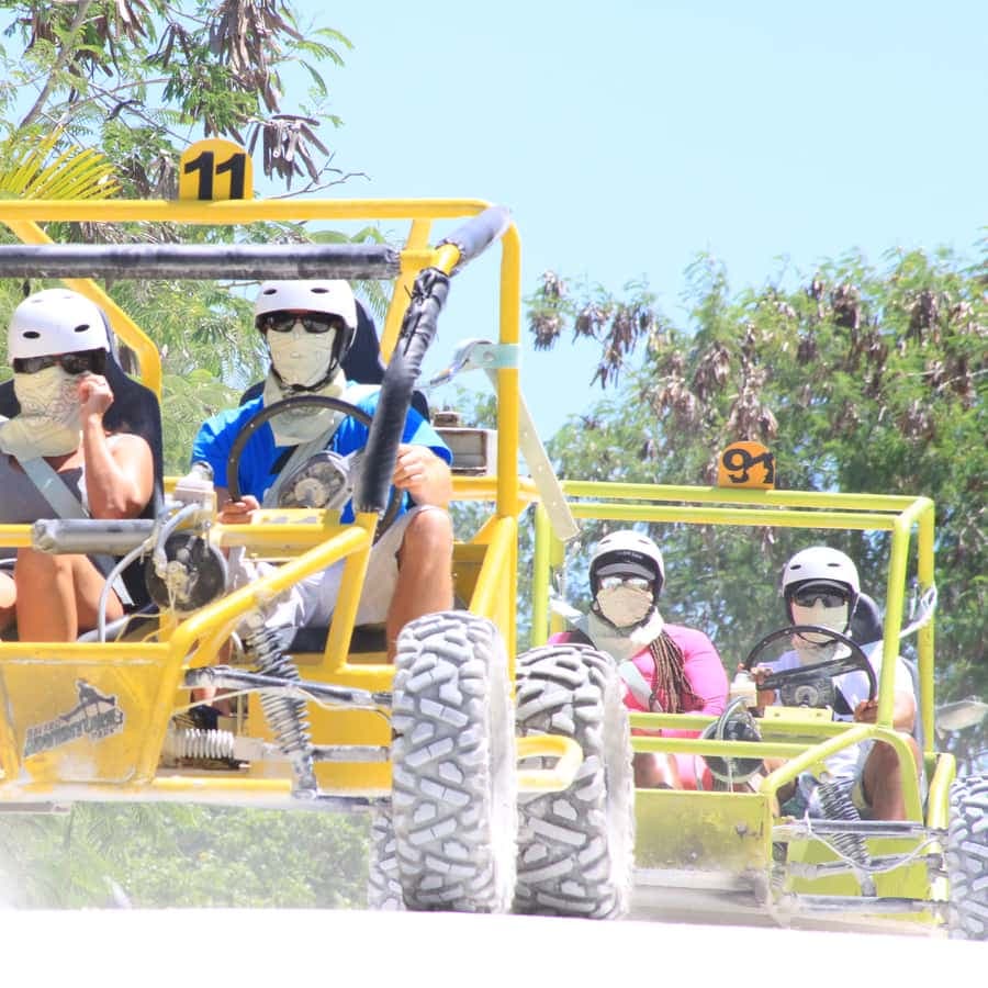 Buggy Ride, Zipline Splash & Waterfall Pool Combo with Lunch — Guided tour and outdoor activity