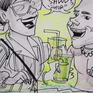 Expérience de caricature en direct à Punta Cana